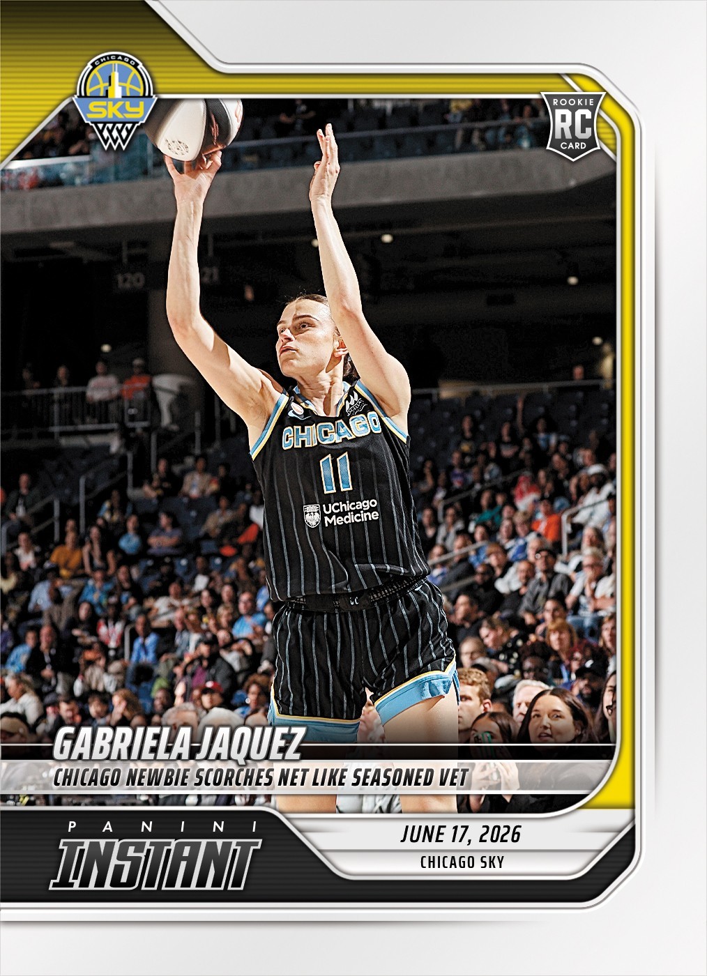 2026 Panini Instant WNBA #165 Gabriela Jaquez Chicago Sky RC PRESALE