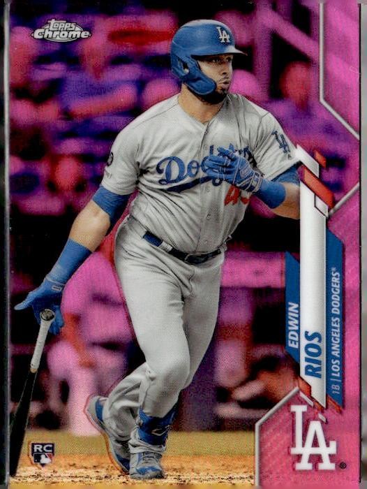2020 Topps Chrome #95 Edwin Rios Pink Refractor