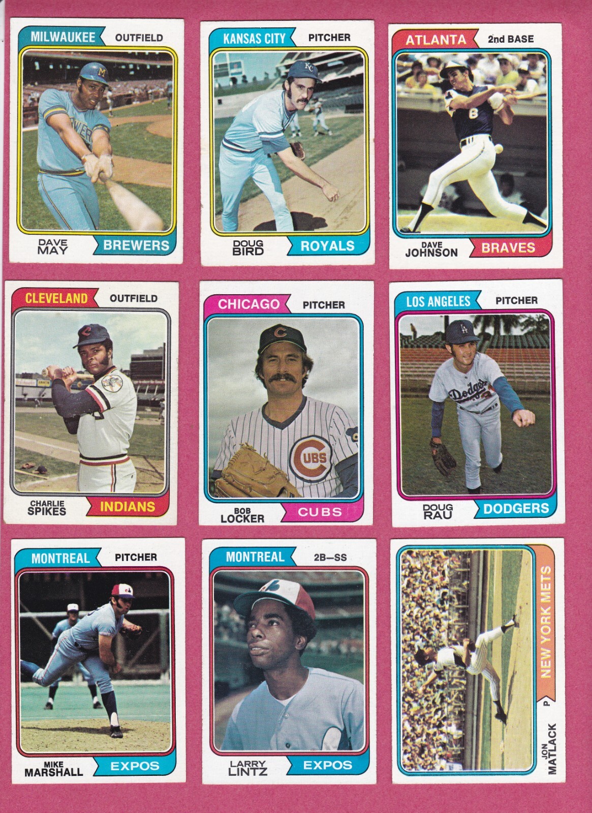 1974 Topps Baseball Cards – commons and Topps Traded to complete your set