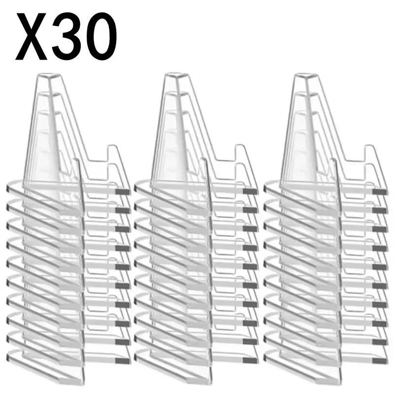 1 – 30 Pcs Clear Card Stands, Arcylic Card Display for Sports Graded