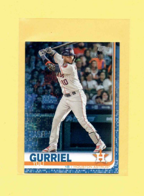 2019 TOPPS ON DEMAND MINI BLUE #55 Yuli Gurriel Houston Astros 9/10