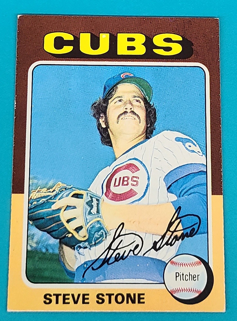 1975 Topps #388 Steve Stone Chicago Cubs Baseball Card H5