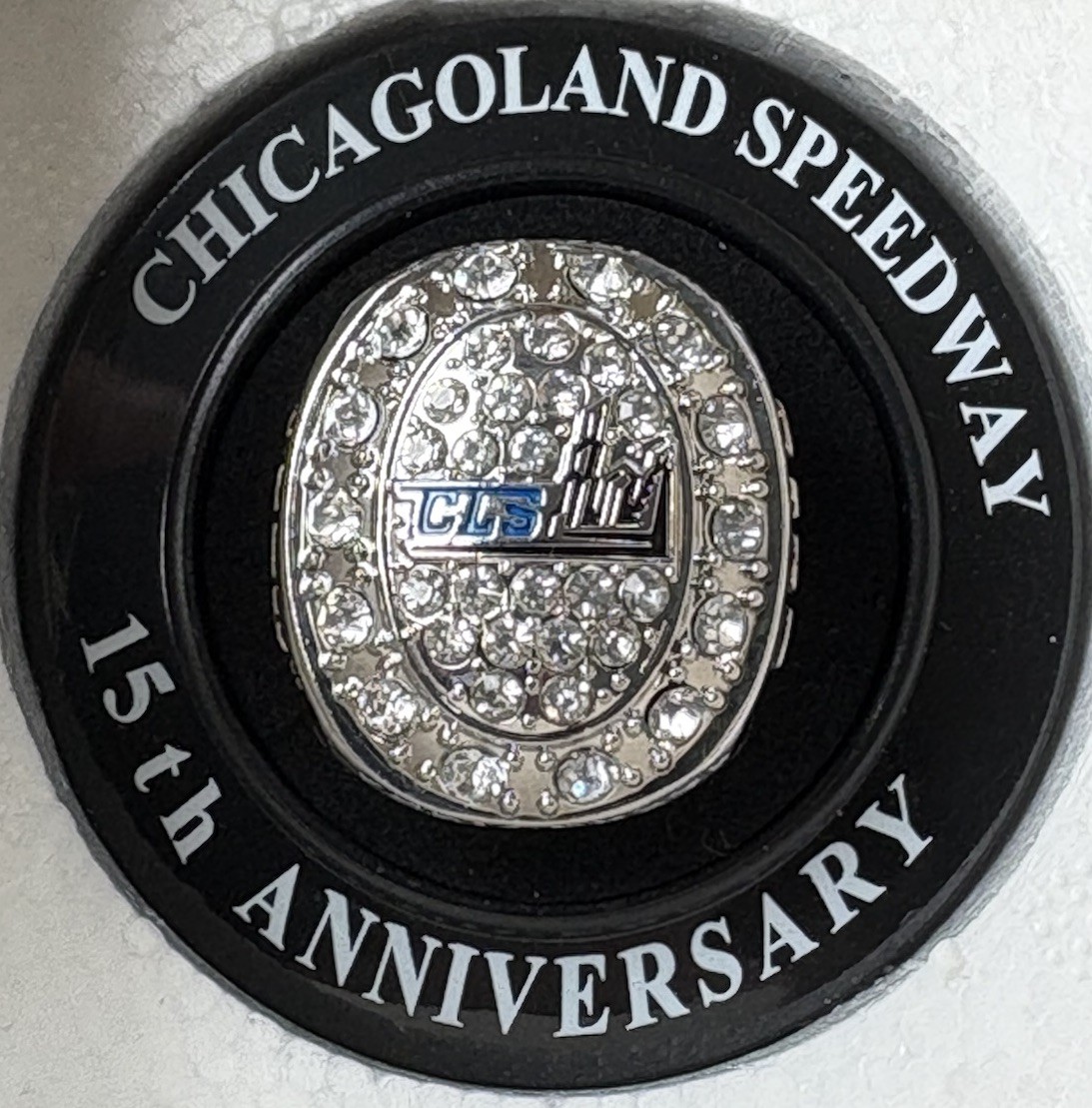 Chicagoland Speedway CLS 15th Anniversary Ring Nascar New in Box HTF Rare