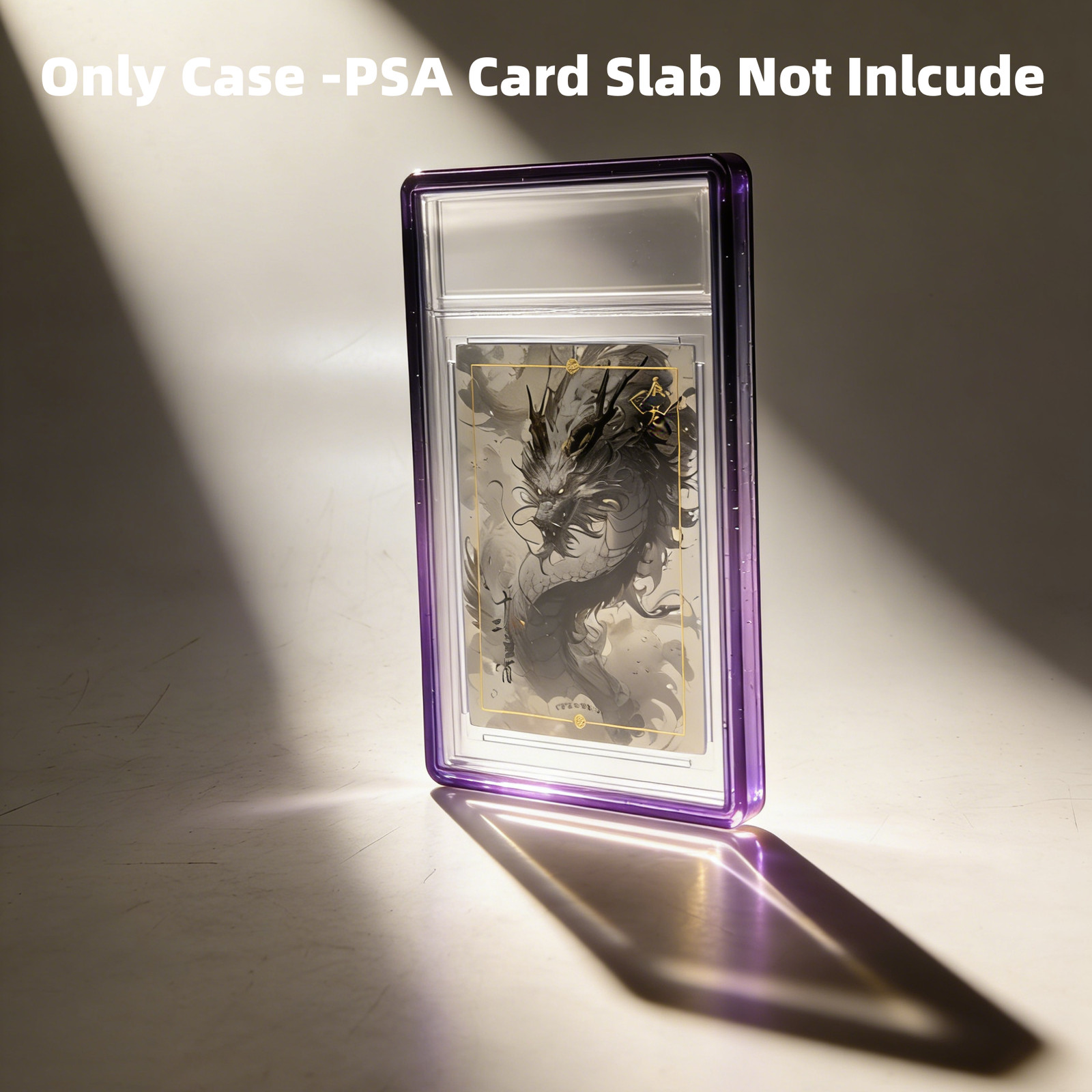 1/5/10pcs Gradient Bumper Guard Case for 35PT PSA Graded Card Slab W/ Back Panel
