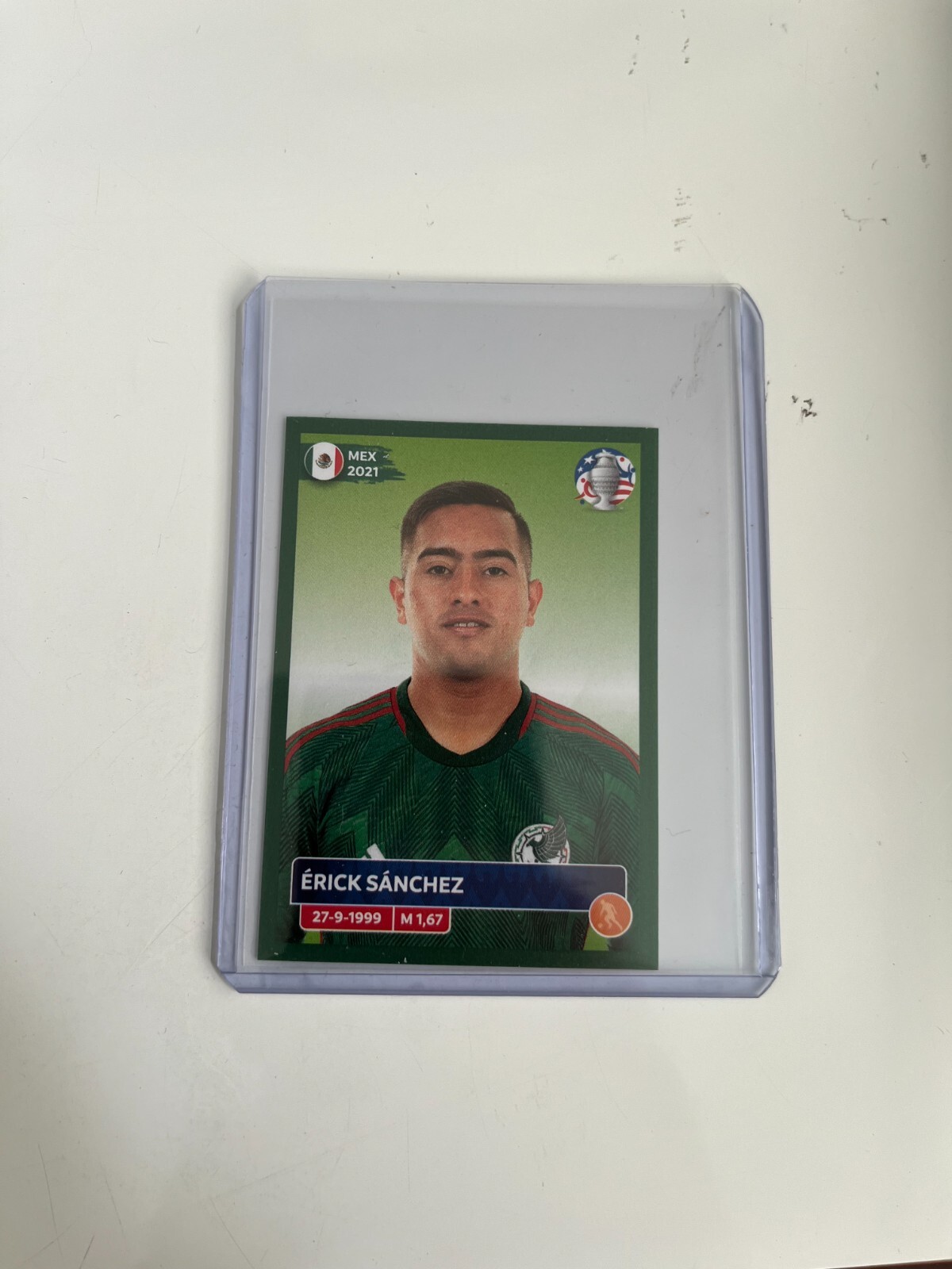 * RARE * Panini 2024 Copa America Green Sticker Parallel MEX12 ERICK SANCHEZ
