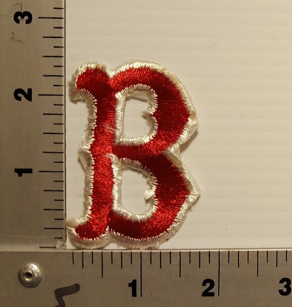 1-PCS BOSTON REDSOX (RED & WHITE) VINTAGE EMBROIDERED PATCH