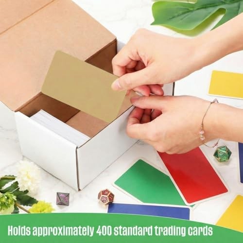 Pcs 400 Count Trading Card Storage Box Cardboard Baseball Card 10 White