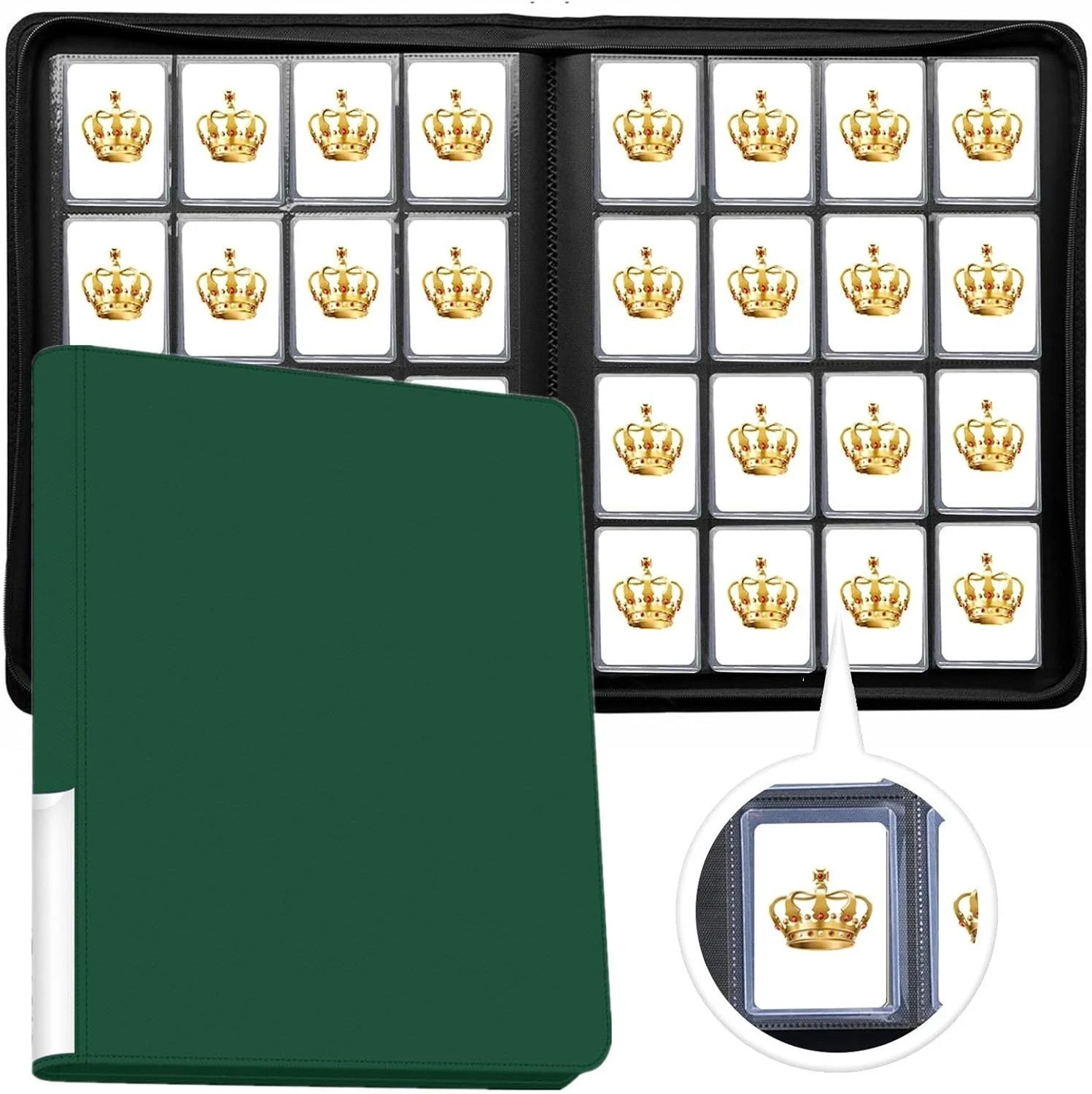 Top Loader Binder 16 Pocket | Trading Card Album 640 Cards Toploader NEW 35pt