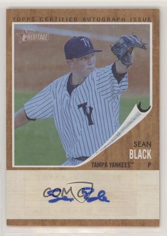 2011 Heritage Minor League Edition Real One Blue Tint 91/99 Sean Black Auto 0c2