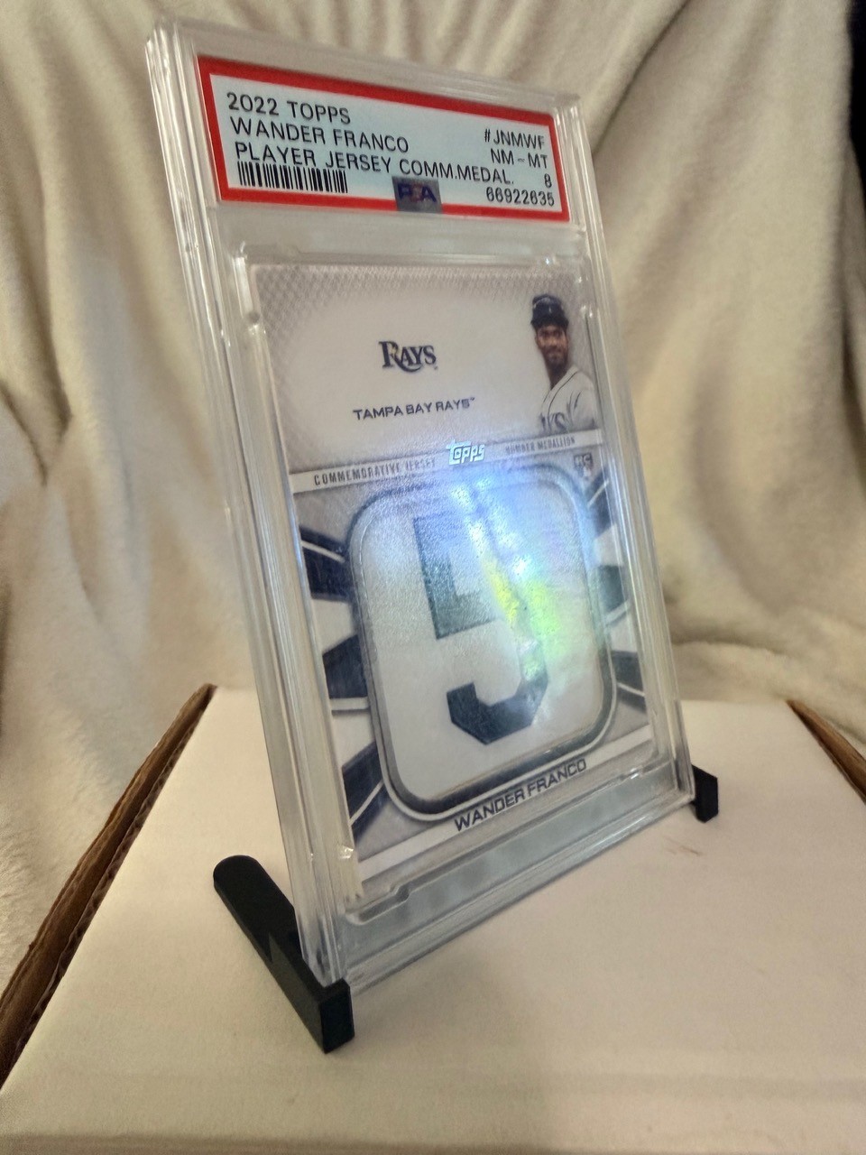 Graded Card Stand Vertical Holder Display for Thick PSA Slabs pack of 5. Compact