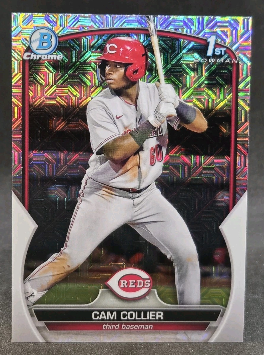 2023 Bowman Chrome Prospects Cam Collier #BCP-125 Mojo Refractor Cincinnati Reds