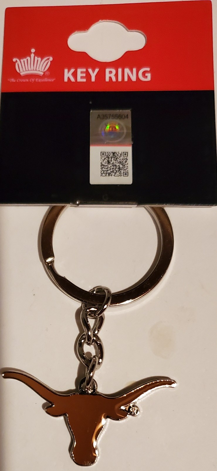 NCAA OFFICIAL TEXAS LONGHORNS HELMET KEY CHAIN