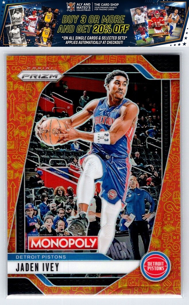 2024-25 Panini Prizm Monopoly #65 Jaden Ivey Millionaire Club Prizms #/1499