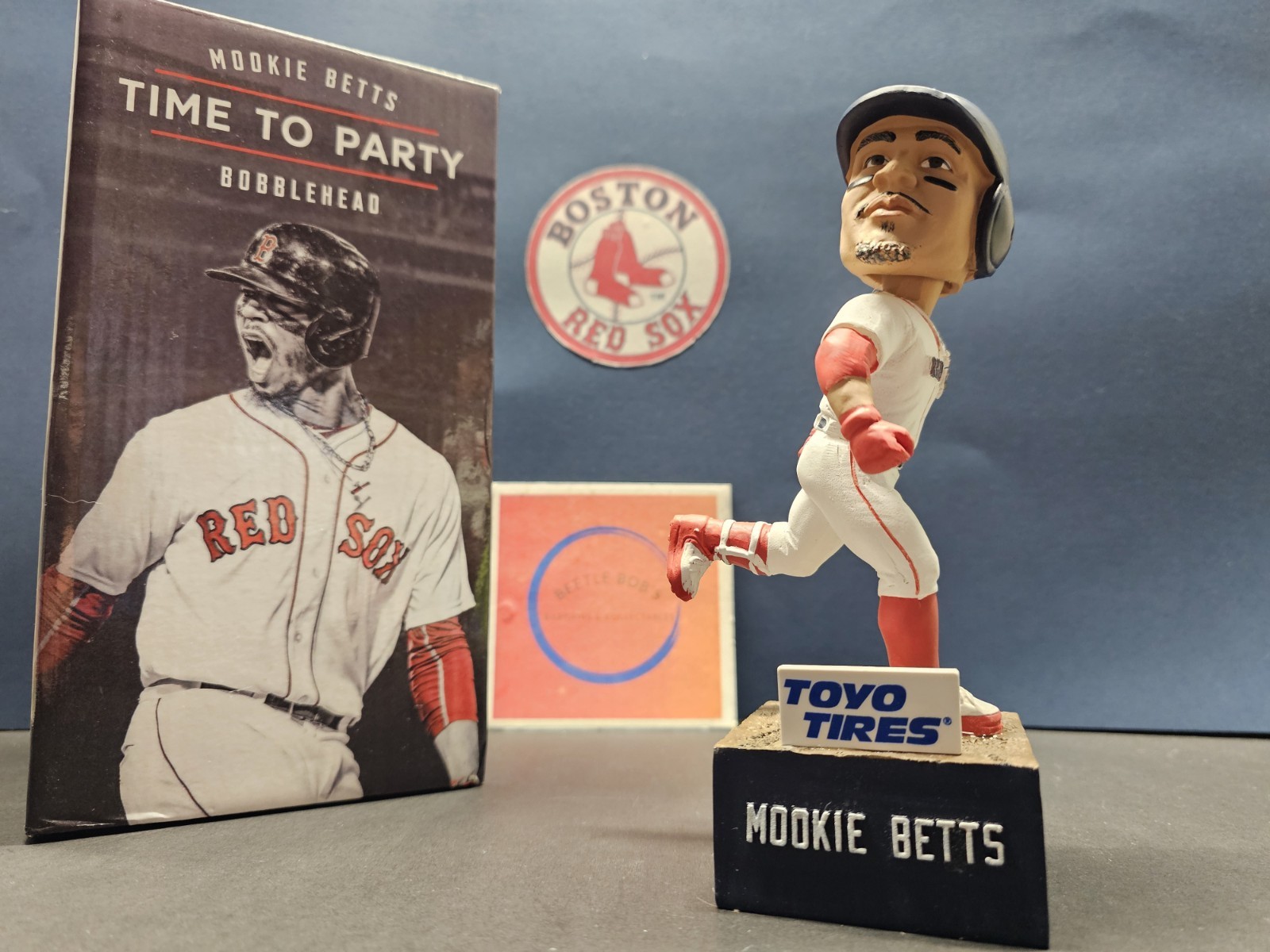 Mookie Betts Boston Red Sox MLB 2019 SGA Bobblehead NIB Time To Party