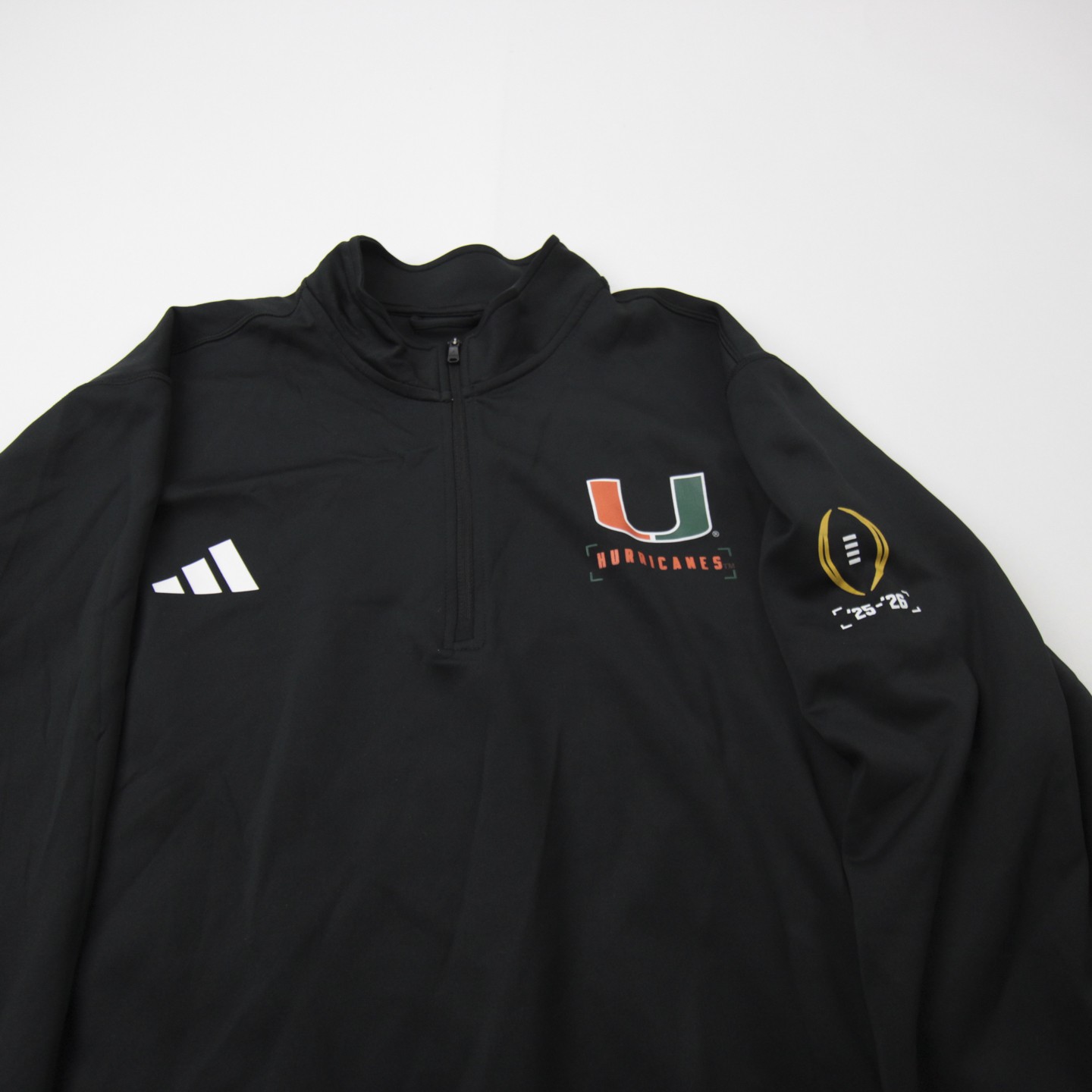 Miami Hurricanes adidas Pullover Men’s Black New without Tags XL