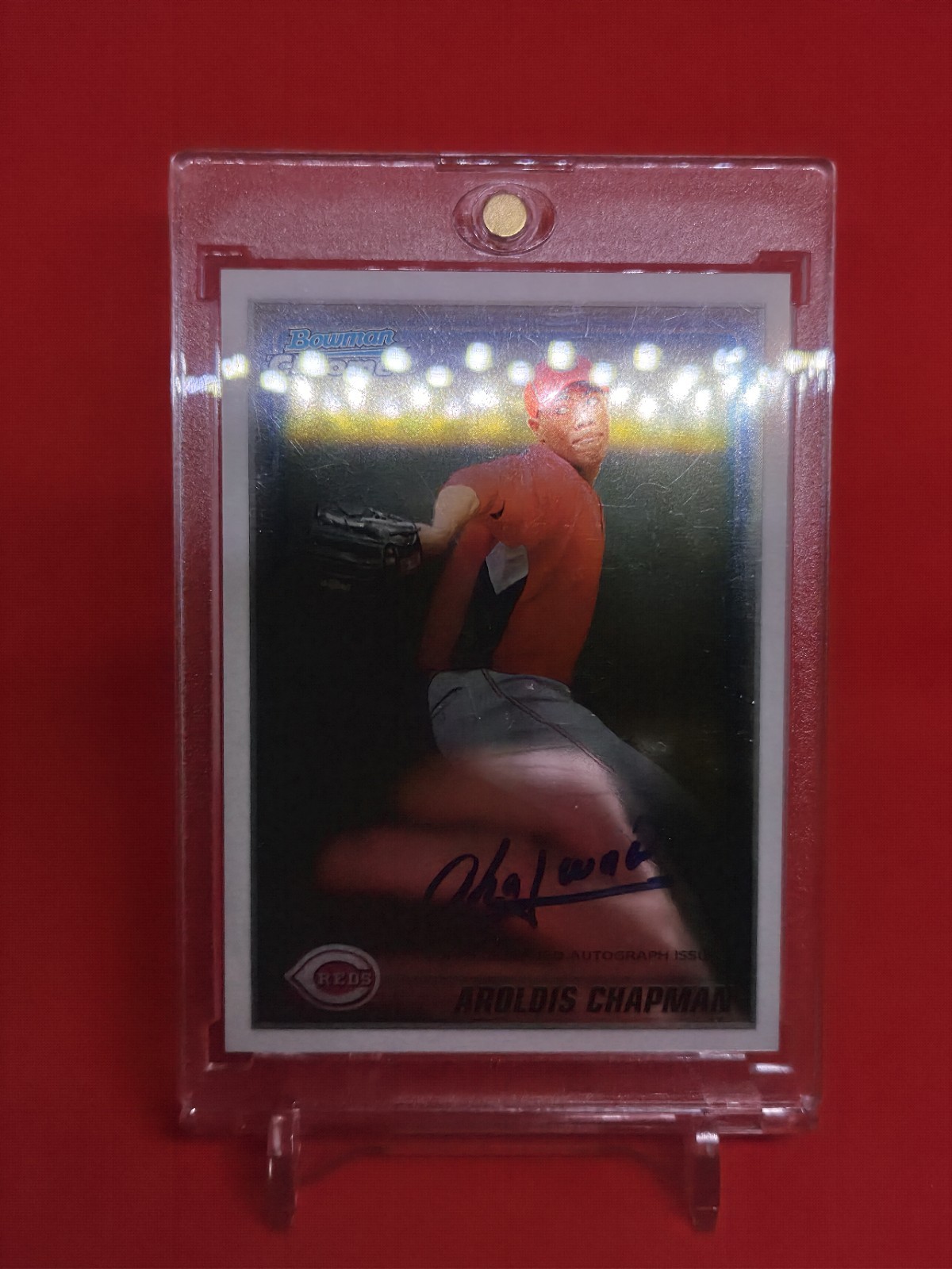 2010 Bowman Chrome Aroldis Chapman Rookie Autograph BCP-199 🔥THROWER!