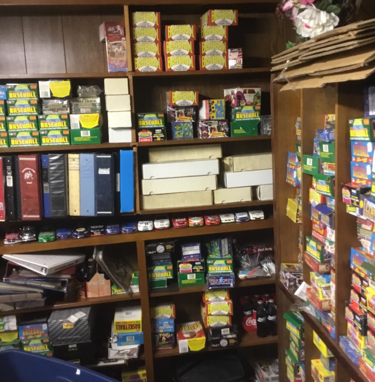 Huge sportscards collection storage unit find Over 2 million cards Free Shipping