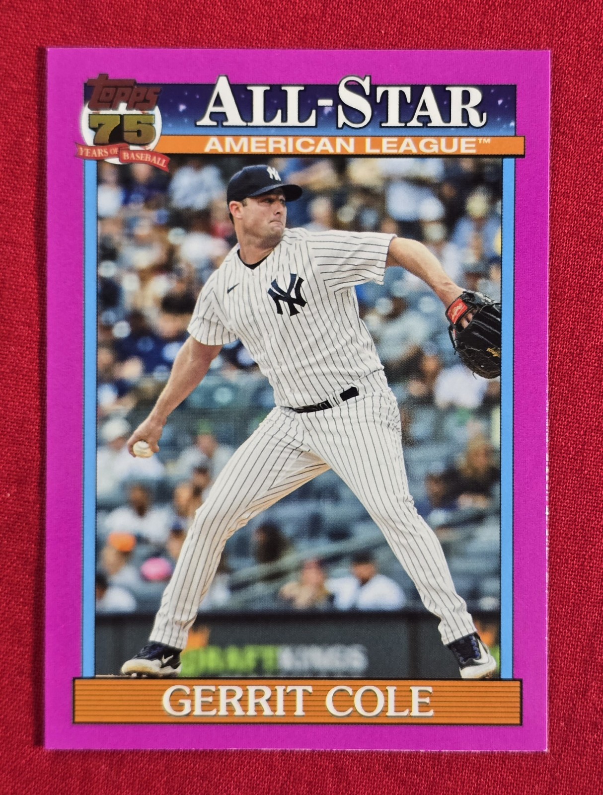 2026 Topps GERRIT COLE 1991 Topps All-Star #91AS-43 Pink SP Yankees