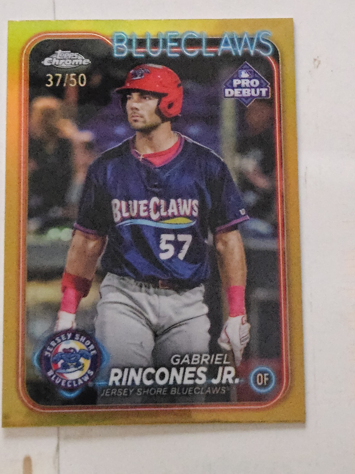 2024 Topps Rincones Pro Debut Gold 37/50 (RC)
