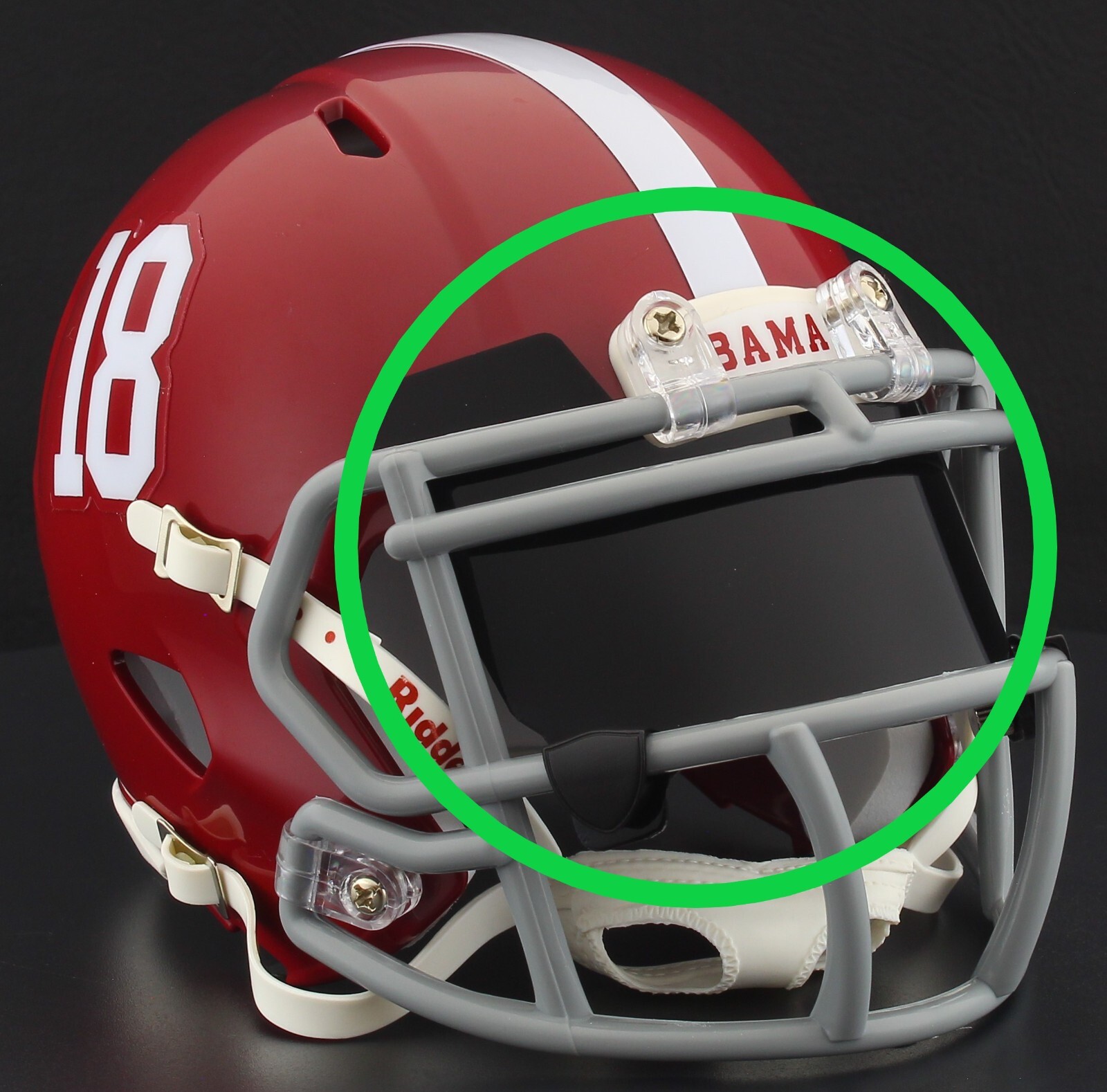 EYE SHIELD / VISOR ONLY! for ALABAMA CRIMSON TIDE Mini Football Helmet
