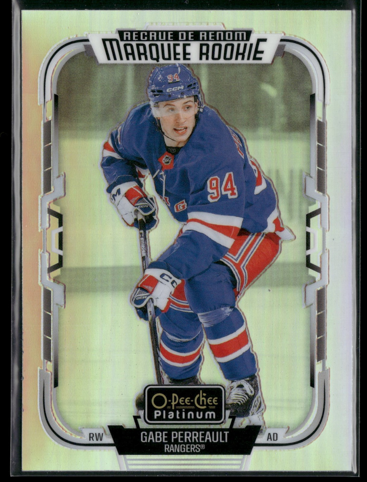 2025-26 O-Pee-Chee Platinum #240 Gabe Perreault Rainbow
