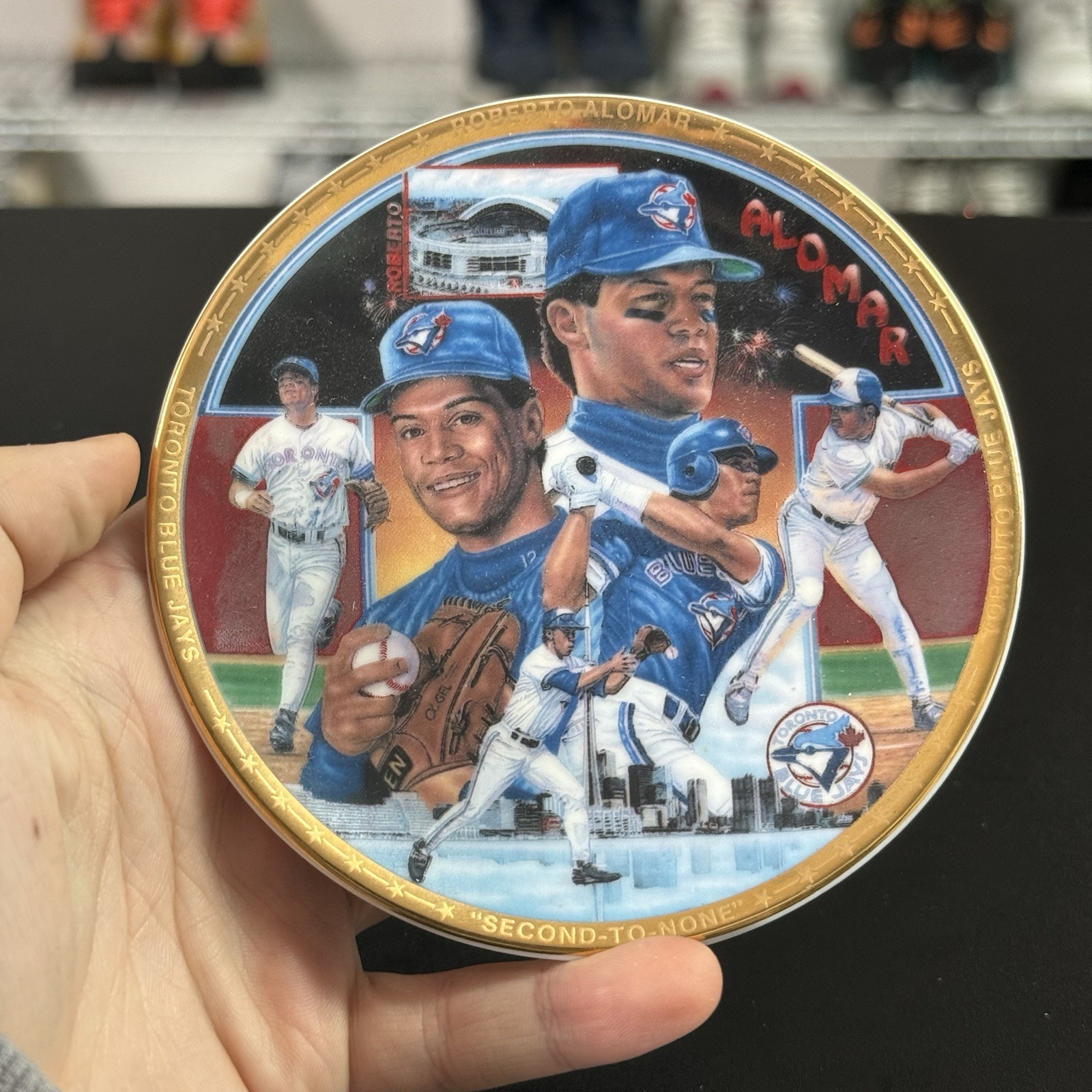 Vtg 1993 Sports Impressions Roberto Alomar Mini Plate