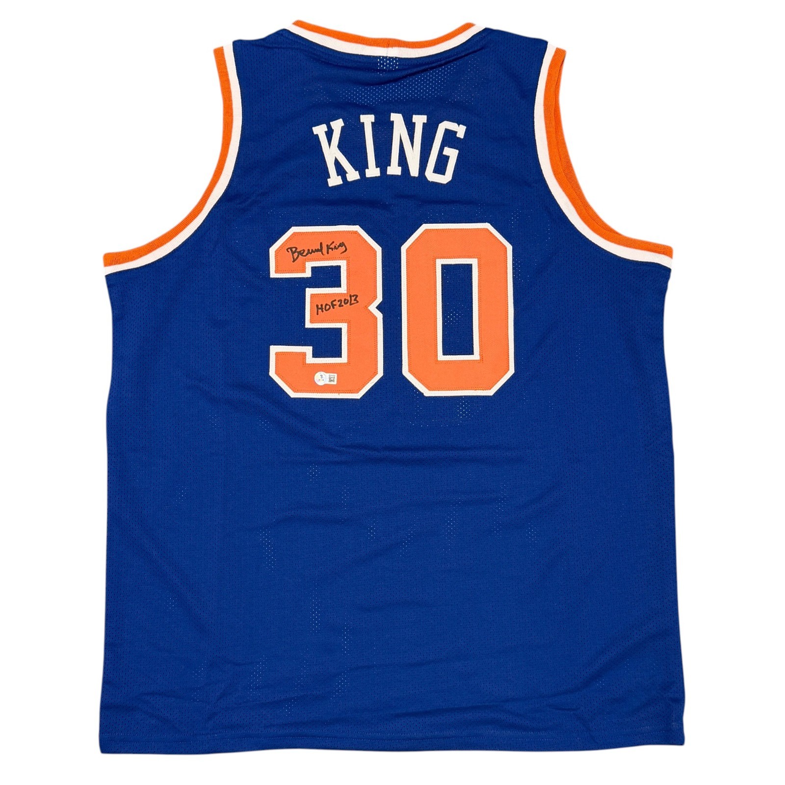 Bernard King Signed New York Knicks Custom Jersey w/ HOF 2013 Beckett W BAS COA