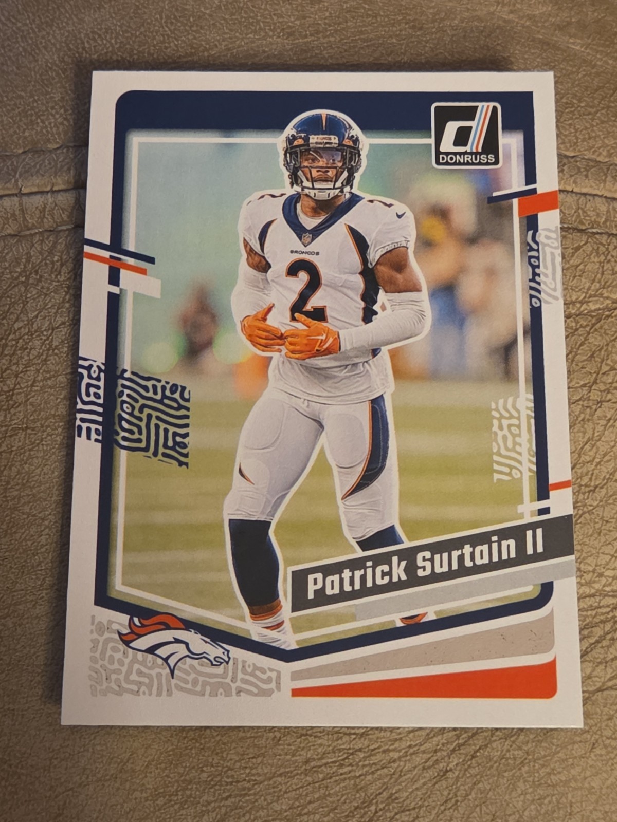 Patrick Surtain II 2023 Panini Donruss Football Base Card #92 Denver Broncos
