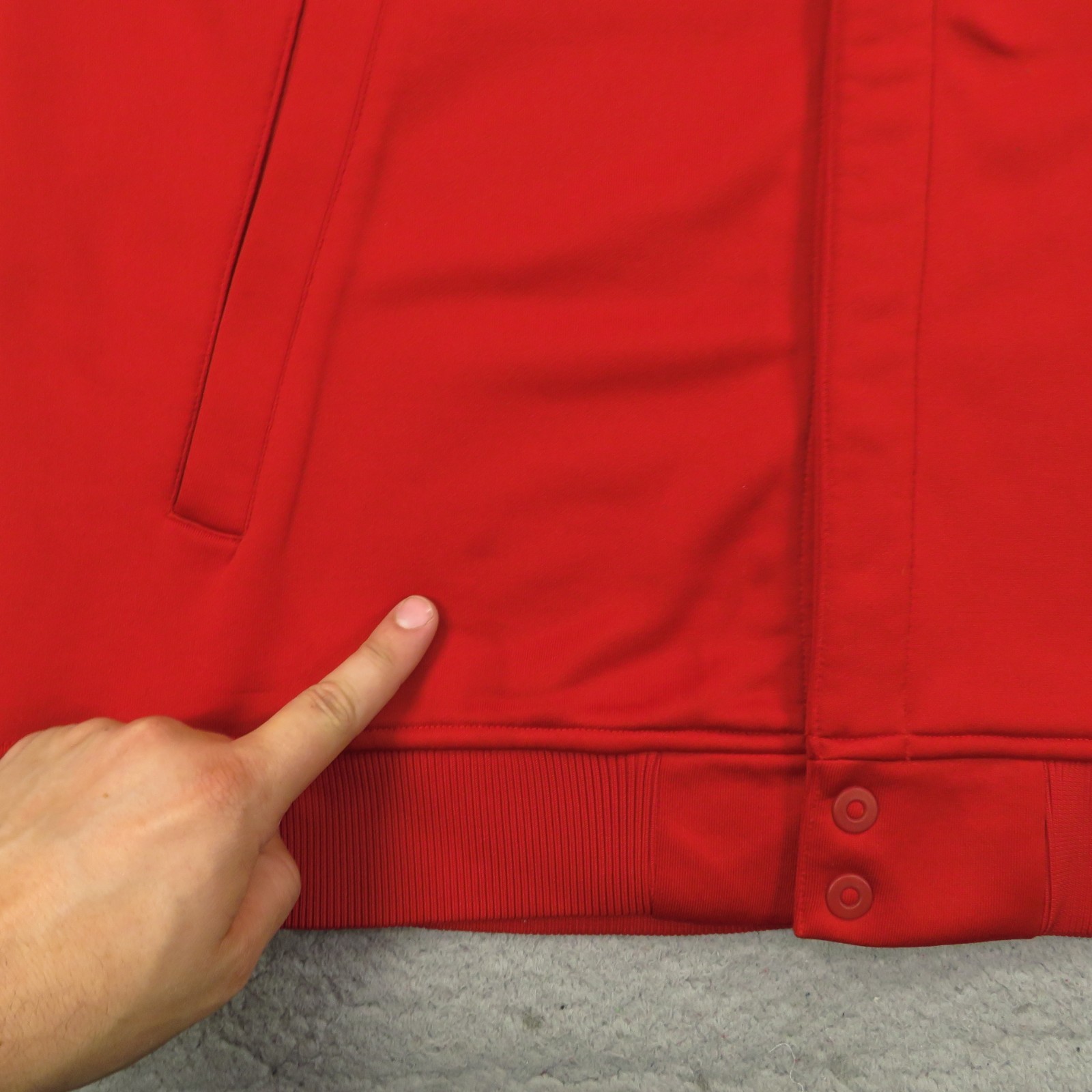 Nebraska Cornhuskers Jacket Mens Large Player Issued Huskers Warmup Shoot Around