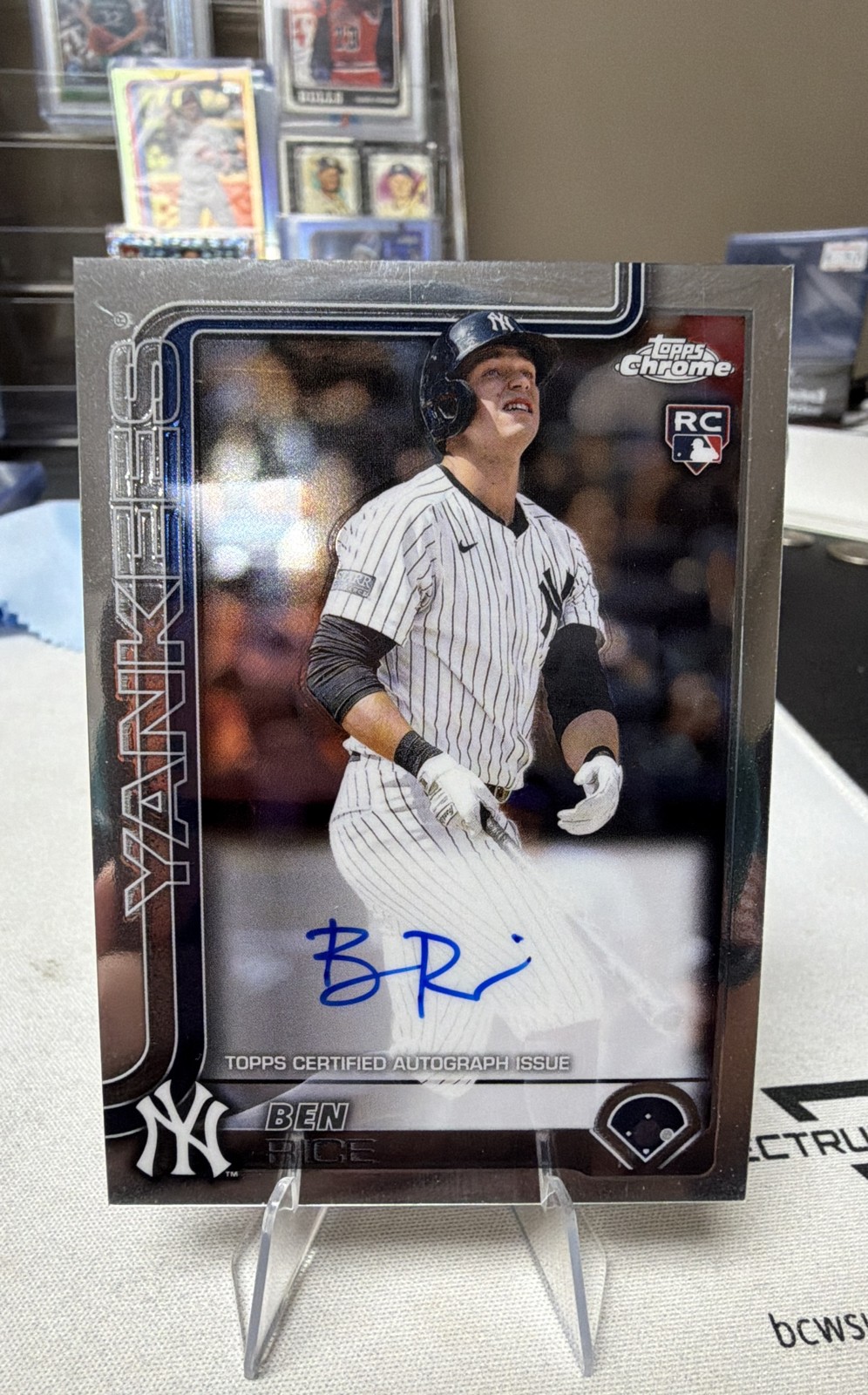 2025 Topps Chrome – Rookie Autographs Ben Rice #RA-BR (AU, RC)