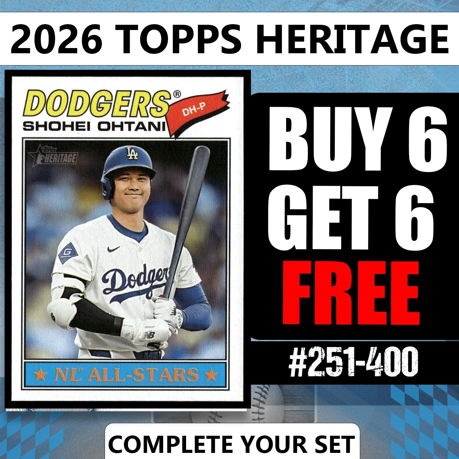 2026 Topps Heritage #251-400 Base Singles You Pick Complete Set