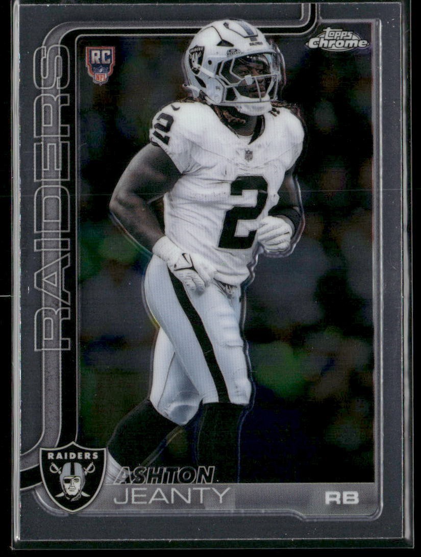 2025 Topps Chrome Ashton Jeanty #322 Rookie RC Base Raiders (1060)