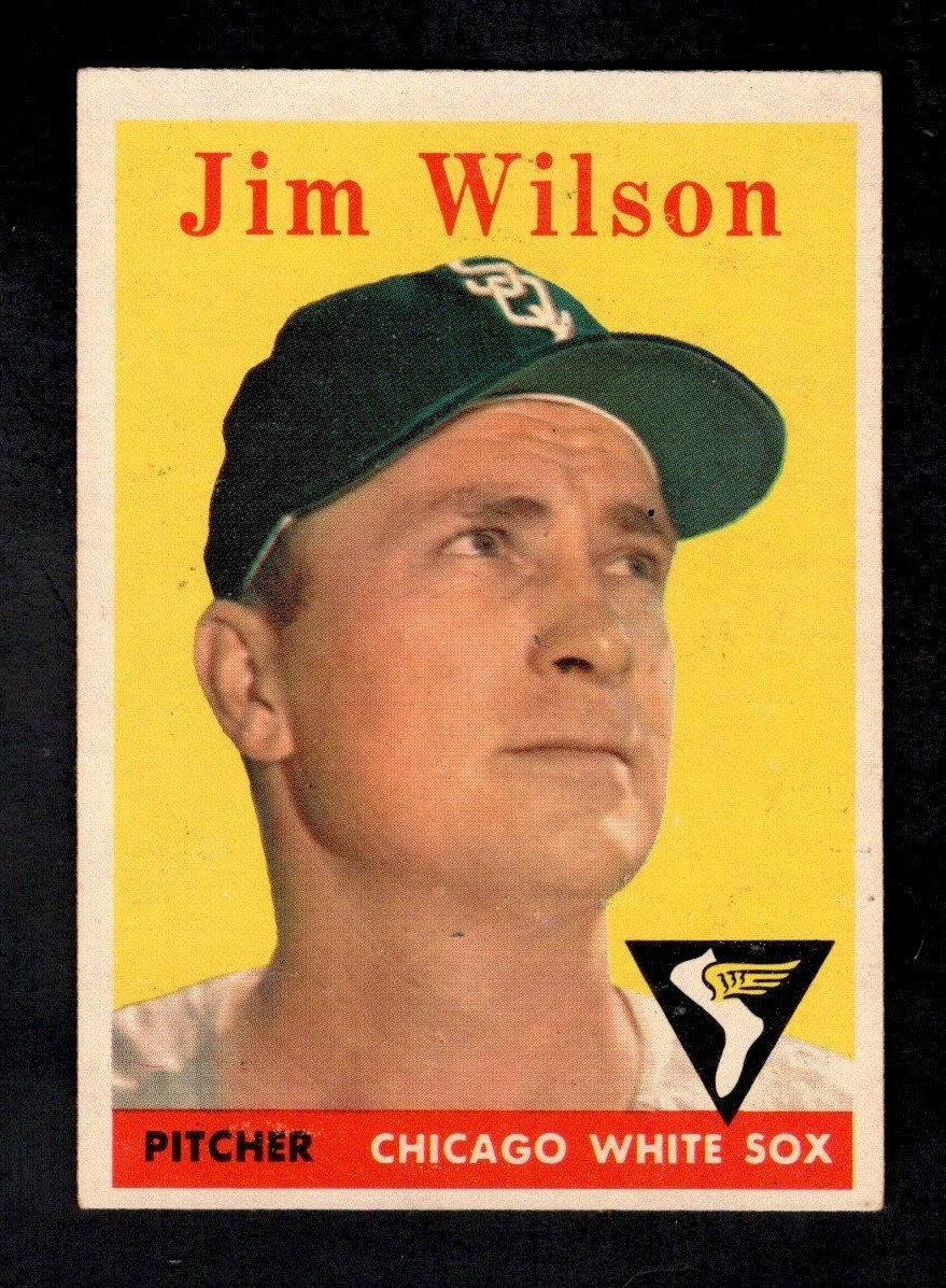 1958 Topps Baseball Card #163 Jim Wilson Chicago White Sox EX+