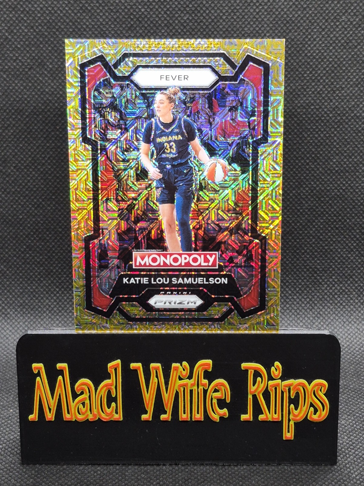 2024 Prizm Monopoly WNBA Katie Lou Samuelson #35 Gold Millionaire Shimmer /500