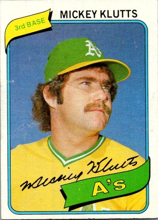 Mickey Klutts – 1980 Topps – # 717 – A’s