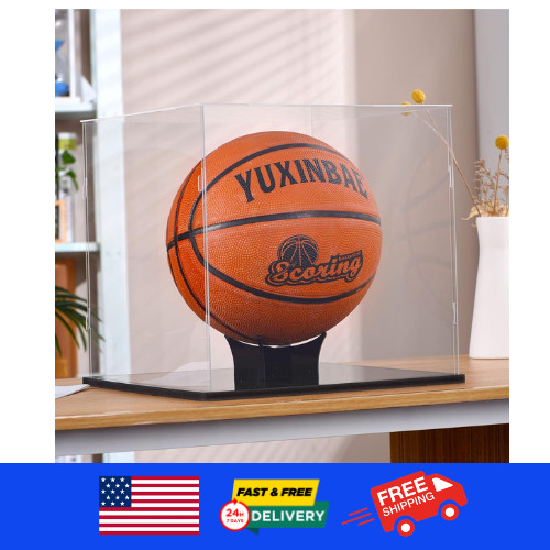 Clear Acrylic Display Case UV Protected Acrylic Basketball Holder, Display Case