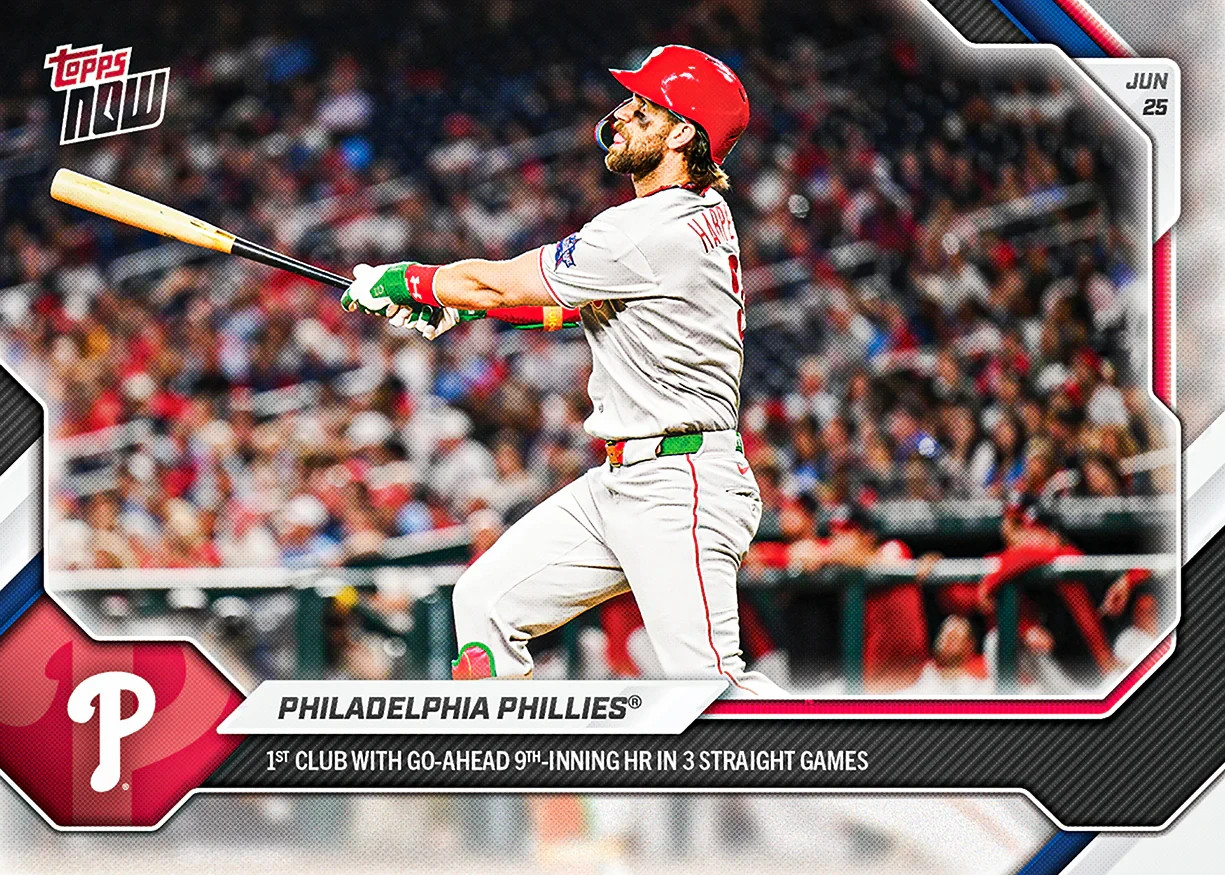 Phillies 1st 3 Straight Go-Ahead HR In 9th 2026 MLB Topps NOW Card 378 Presale
