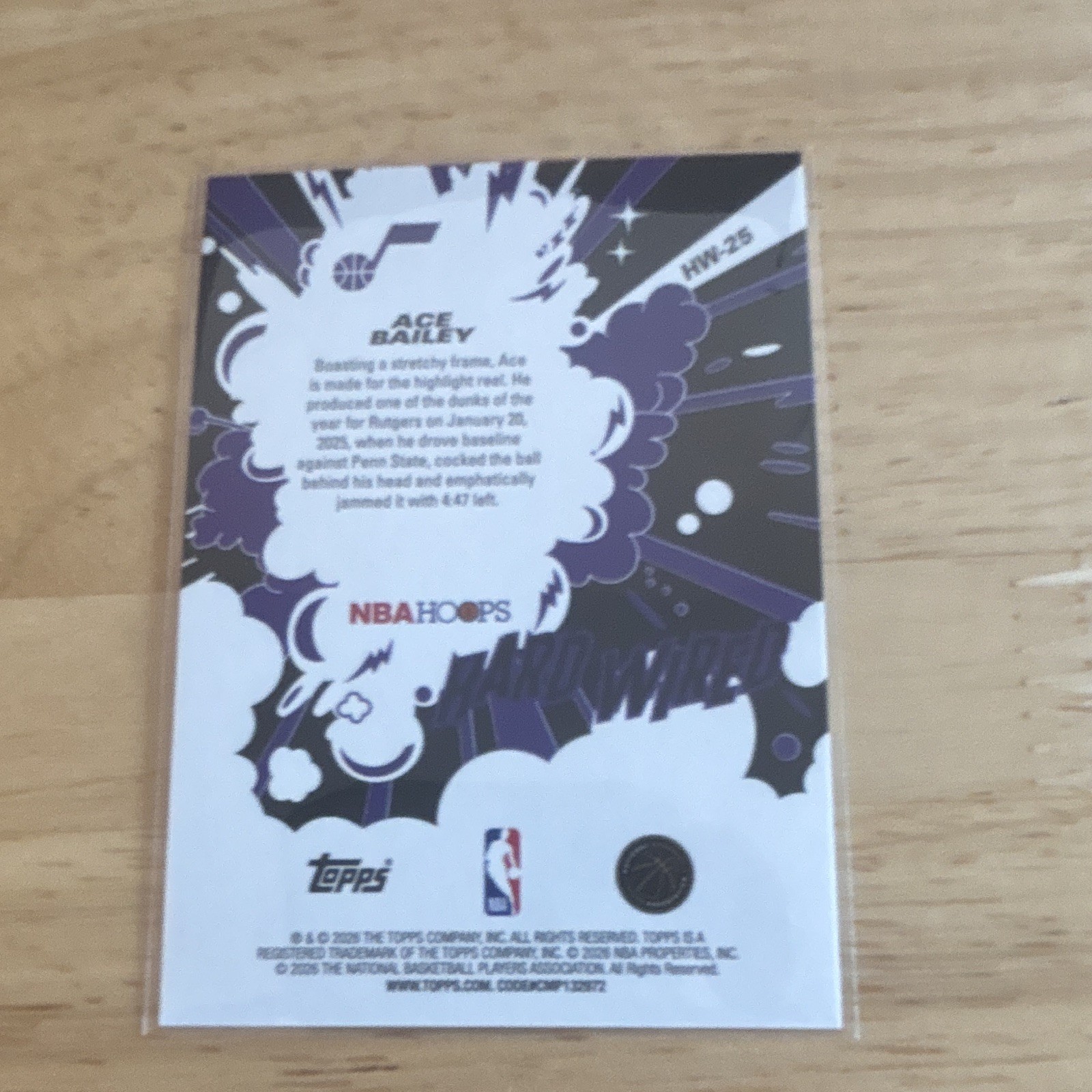 Topps Ace Bailey 2024-25 – Both rookie cards included.