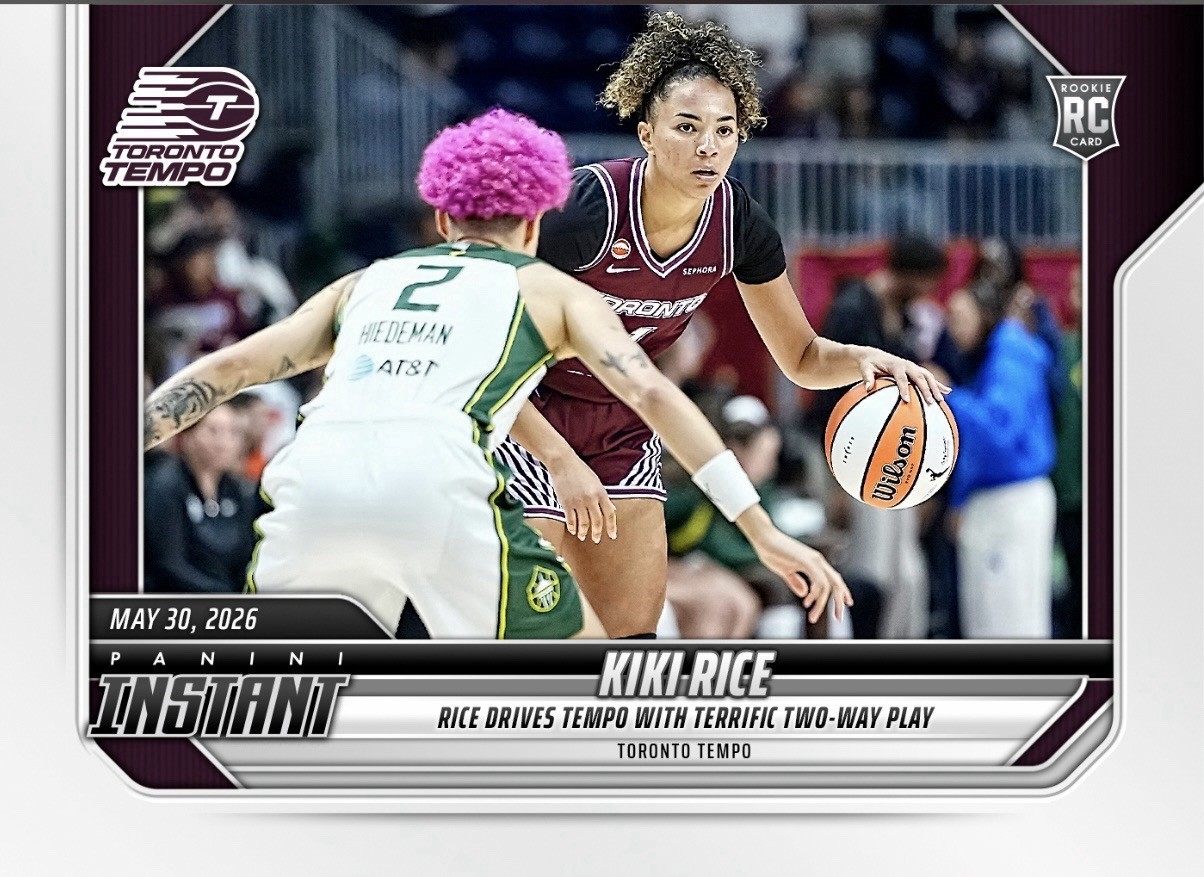2026 Panini Instant WNBA #109 Kiki Rice Toronto Tempo RC PRESALE
