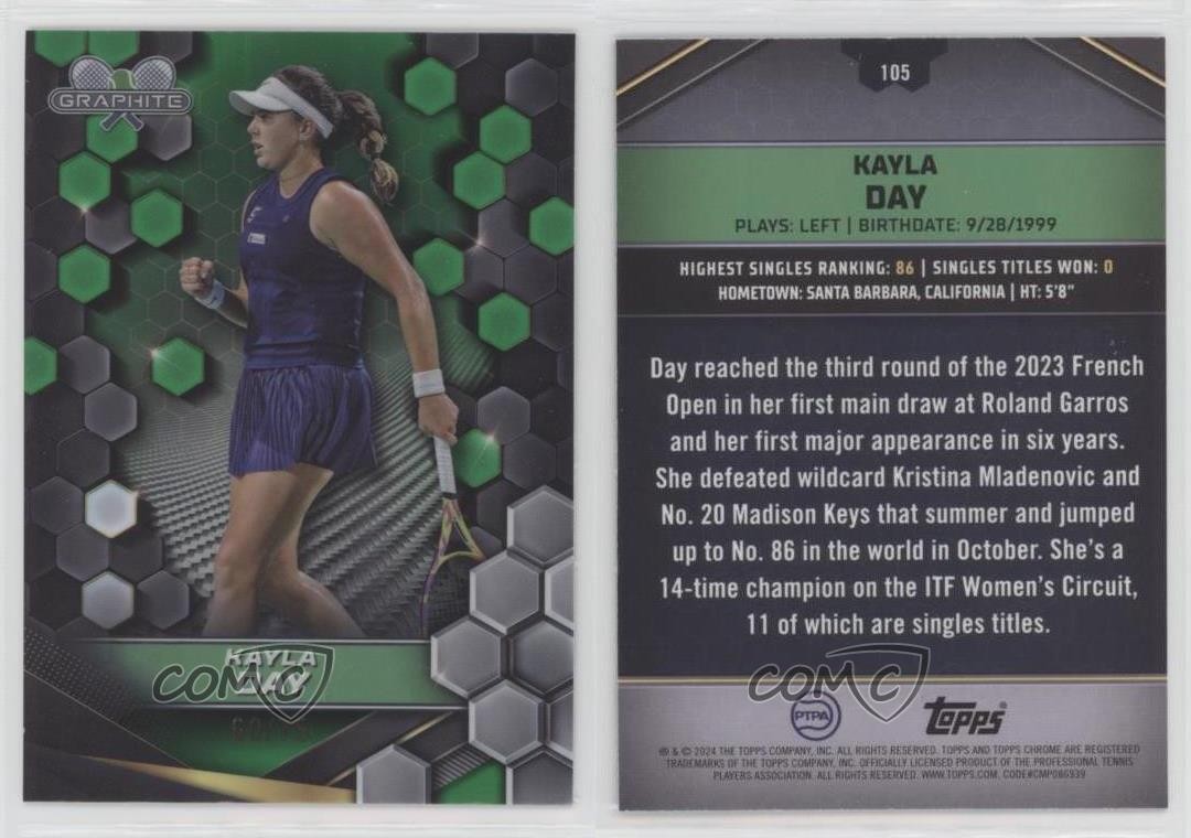 2024 Topps Graphite Green Refractor 60/75 Kayla Day #105 Rookie RC 7k8