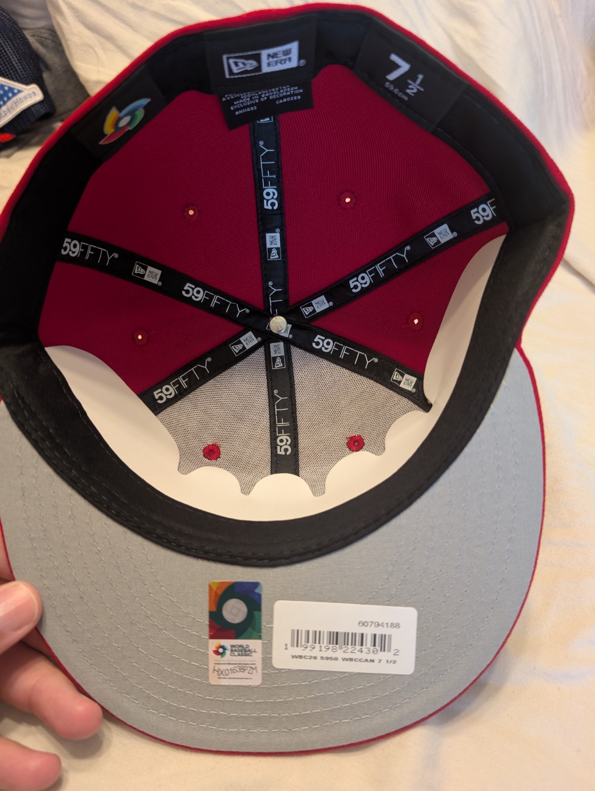 Canada World Baseball Classic Hat 7 1/2 Red New Era 59 Fifty T40