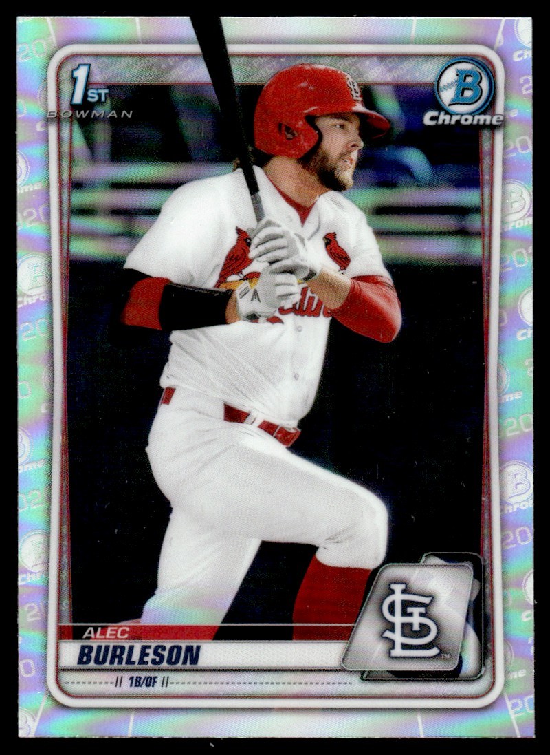 2020 Bowman Draft Chrome Refractor Alec Burleson St. Louis Cardinals #BD-45
