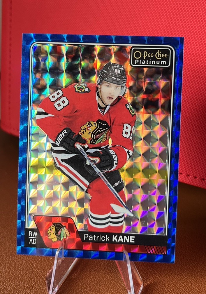 2016-17 OPC Platinum #50 Patrick Kane Chicago Blackhawks Royal Blue Cubes /99
