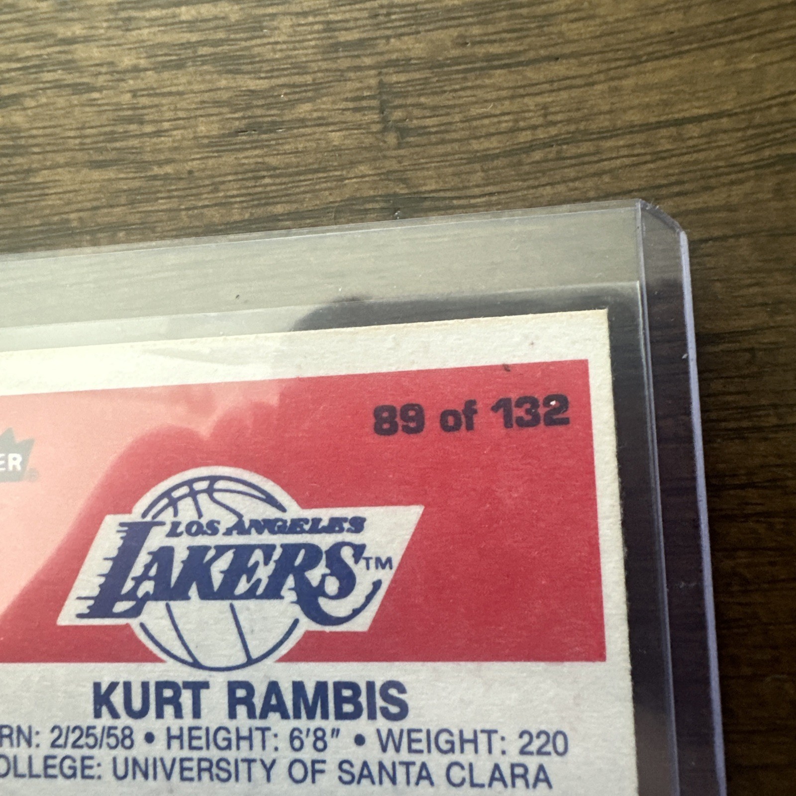 1986-87 Fleer #89 Kurt Rambis