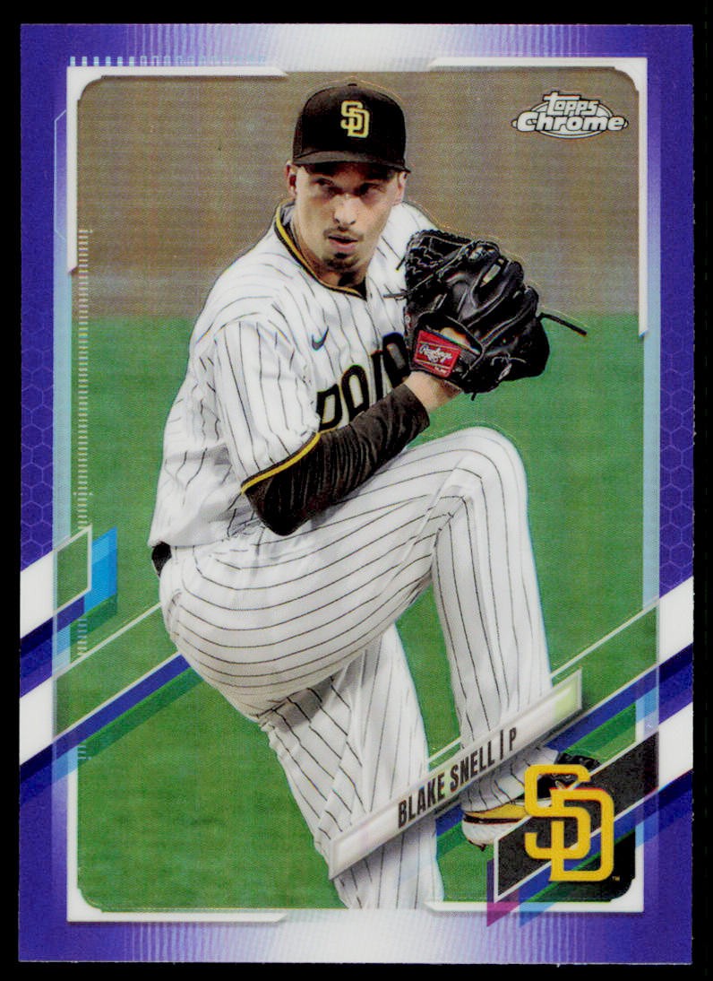 2021 Topps Chrome Update Blake Snell USC45 Purple Refractor San Diego Padres