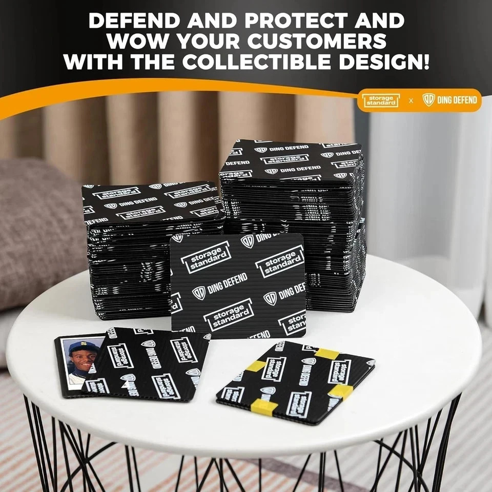Ding Defend 110-Pack Trading Card Protector Shipping – 3.5 X 4.5 Inch Black…