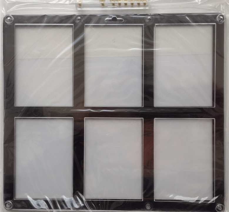 CSP 6 Card Recessed Screwdown Card Protector Black Border New NIP #6CSD
