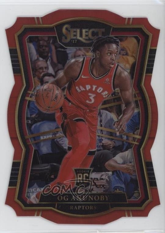 2017 Select Premier Level Red Die-Cut Prizm /135 OG Anunoby #134 Rookie RC 05is