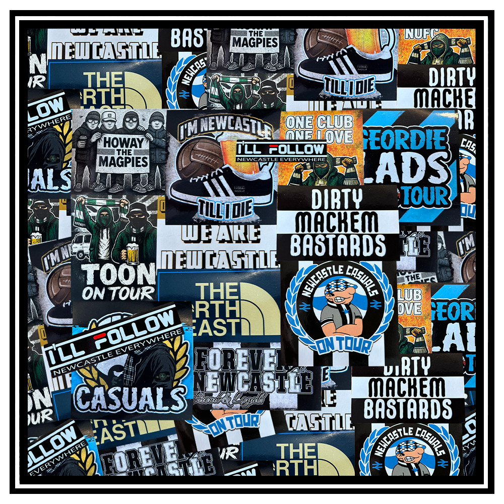 Newcastle Stickers | Mixed Designs | Terrace Culture | Toon Army | Awaydays |