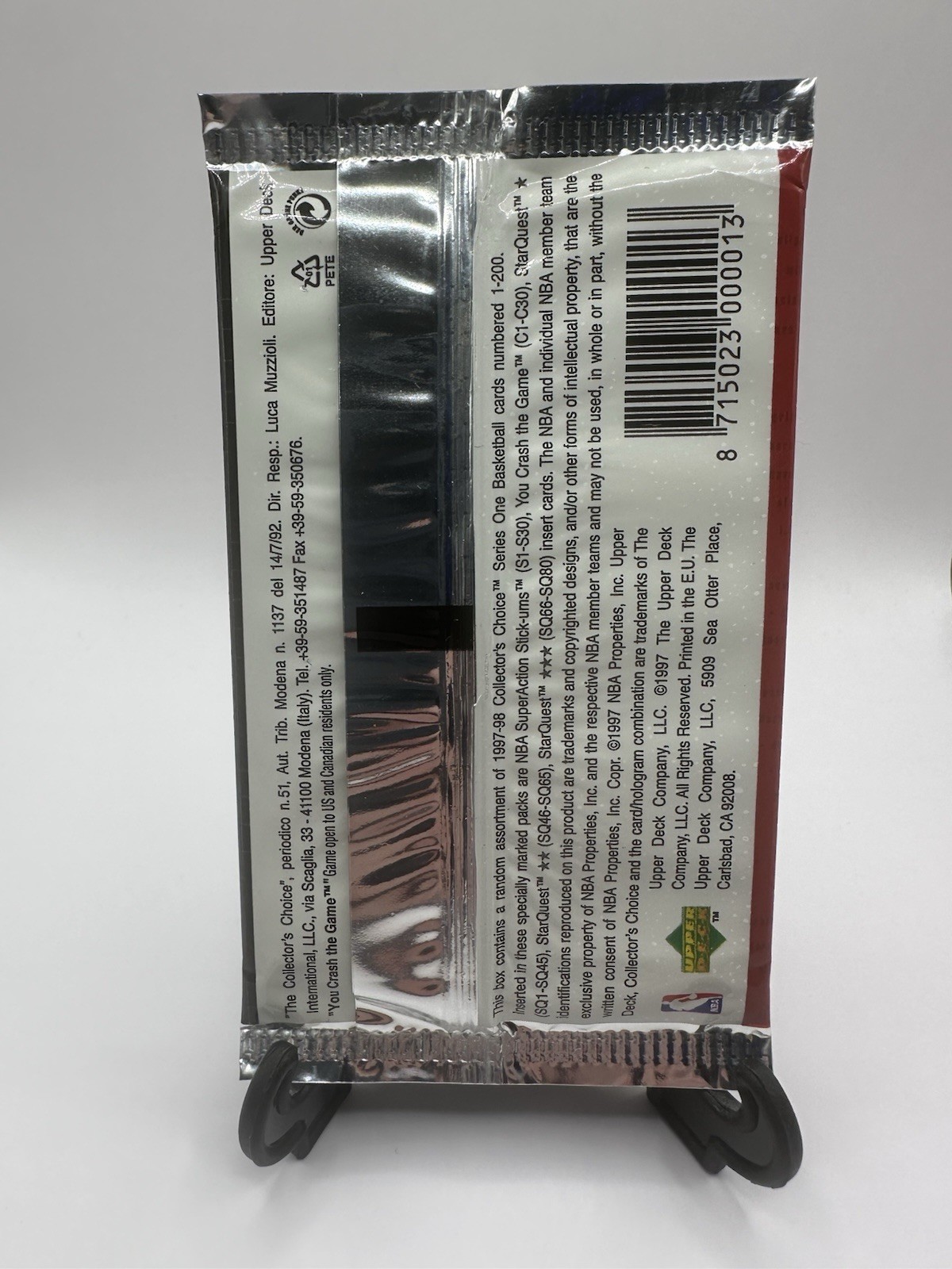 1997-98 Upper Deck Collectors Choice Series One Sealed Packs (Lot Of 2 Packs)